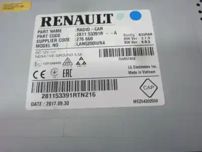 Автозапчастина б/у багатофункційний дисплей для dacia dokker k9ke6 посилання на oem iam 281153391r  