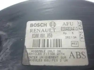 Автозапчастина б/у гальмівний серво для renault kangoo i (f/kc0) f8q632 посилання на oem iam 8200091050  