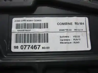 Second-hand car spare part dashboard for opel zafira a monospace (t98) 2.0 dti 16v (f75) oem iam references 98077467  