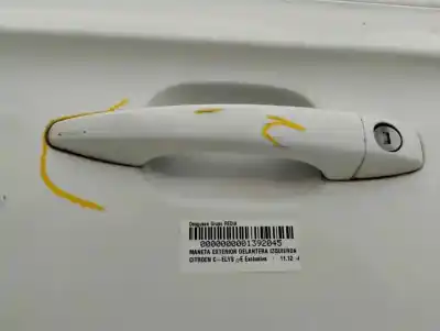 Автозапчастина б/у ліва передня зовнішня ручка для opel zafira a monospace (t98) 2.0 dti 16v (f75) посилання на oem iam   