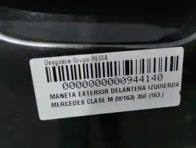 Автозапчасти б/у левая передняя наружная ручка за mercedes-benz clase ml (bm 163) m112970 ссылки oem iam   