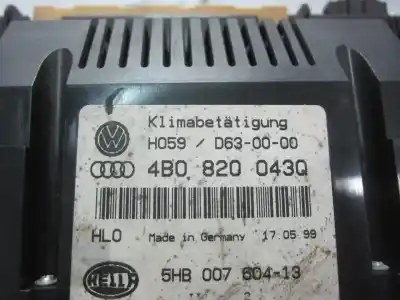 Автозапчасти б/у климат-контроль за audi a6 c5 (4b2) 2.4 ссылки oem iam 4b0820043q  