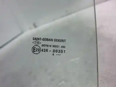 Second-hand car spare part rear right glass window for dacia logan ii k9k872 oem iam references 43r00351  