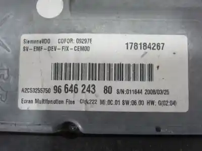 Автозапчастина б/у панель інструментів для citroen c4 grand picasso 9hz посилання на oem iam 9664624380  