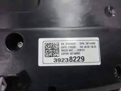 Автозапчасти б/у многофункциональный дисплей за opel crossland x / crossland (p17, p2qo) 1.2 (75) ссылки oem iam 39238229  