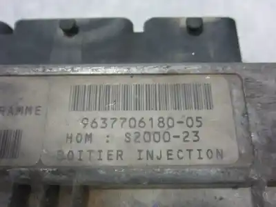 Автозапчасти б/у блок управления двигателем за peugeot 206 fastback (2a/c) 1.4 i ссылки oem iam 9637706180  