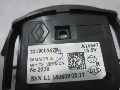 Second-hand car spare part multifunction switch for renault captur i k9k608 oem iam references 251900567r  