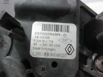 Second-hand car spare part alternator for dacia logan ii k9k872 oem iam references 231002949r  