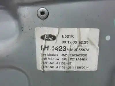 Second-hand car spare part passenger side right window regulator for ford focus c-max (cap) d-g8da oem iam references 3m51r203a28bk  