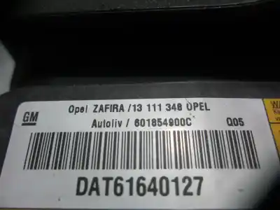Автозапчасти б/у передняя левая подушка безопасности за opel zafira b g-z18xer ссылки oem iam 601854900c  