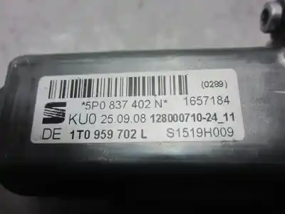 Автозапчасти б/у мотор стекла переднего правого за seat altea xl (5p5, 5p8) 1.9 tdi ссылки oem iam 5p0837402n  