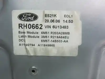 Автозапчастина б/у регулятор переднього правого скла для ford focus c-max (cap) d-kkda посилання на oem iam 3m51r219a64eu  