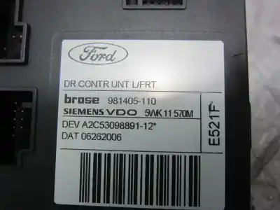 Second-hand car spare part left front window motor for ford focus c-max (cap) d-kkda oem iam references 981405110  