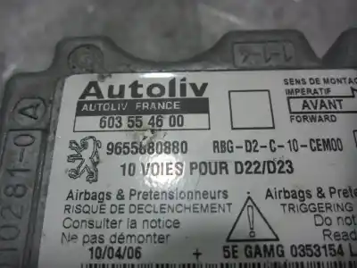Автозапчастина б/у блок управління подушками безпеки для peugeot 407 sw (6e_) 1.8 16v посилання на oem iam 9655880880  
