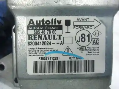 Second-hand car spare part airbag control unit for renault espace iv (jk0) f4r797 oem iam references 8200412024  