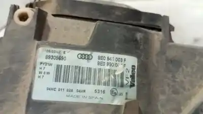Автозапчасти б/у левая фара за audi a4 b6 (8e2) 1.9 tdi ссылки oem iam 8e0941003f  