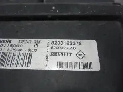 Автозапчастина б/у ебу контролер двигуна для renault clio ii fase i (b/cb0) d7f720 посилання на oem iam 8200162378  