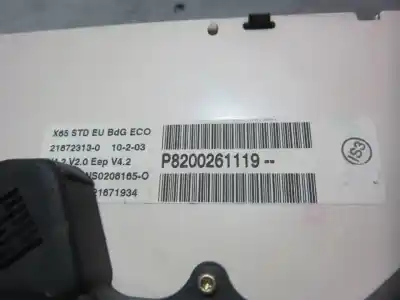 Автозапчастина б/у панель інструментів для renault clio ii fase i (b/cb0) d7f720 посилання на oem iam 8200261119  