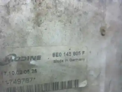 Автозапчастина б/у інтеркулер для audi a4 b6 (8e2) 1.9 tdi посилання на oem iam 8e0145805f  