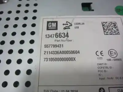 Second-hand car spare part audio system / radio cd for daewoo matiz (m100, m150) 1.0 oem iam references 13476634  