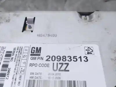 İkinci el araba yedek parçası ses sistemi / radyo cd için opel astra j berlina 5p 1.6 excellence oem iam referansları 20983513  