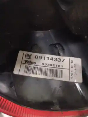 Автозапчастина б/у правий ліхтар для opel corsa c g-z12xe посилання на oem iam 09114337  