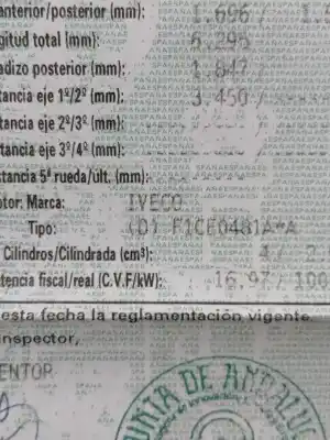 Peça sobressalente para automóvel em segunda mão motor completo por iveco daily furgón daily furgon referências oem iam f1ce0481a