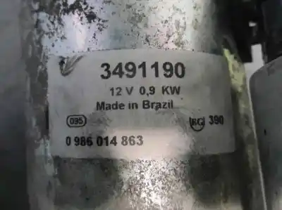 Second-hand car spare part starter motor for opel kadett e 1.6 oem iam references 0986014863  