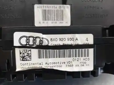 Автозапчастина б/у панель інструментів для audi a1 (8x) ambition посилання на oem iam 8x0920930a  