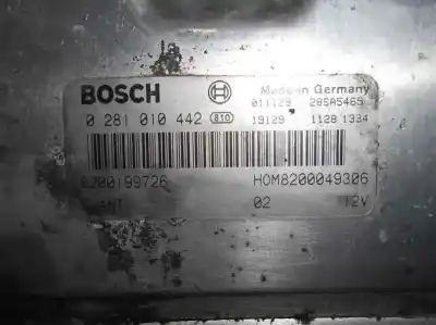 Second-hand car spare part ecu engine control for renault scenic (ja..) 1.9 dti diesel 80 cv / 59 kw oem iam references 8200199726  0281010442