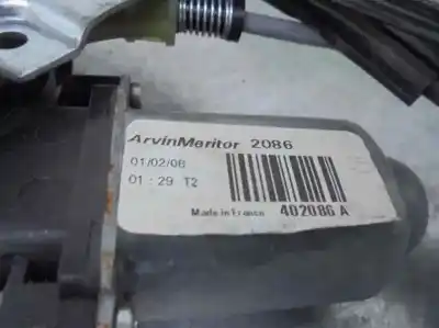 Second-hand car spare part passenger side right window regulator for renault kangoo / grand kangoo ii (kw0/1_) 1.5 dci 85 (kw0k kw0l kw0b) oem iam references 402086a  