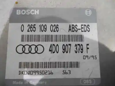 Peça sobressalente para automóvel em segunda mão boitier de commande de abs por audi a4 berlina (b5) 1.8 t referências oem iam 4d0907379f  0265109026
