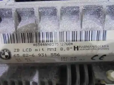 Second-hand car spare part multifunction display for bmw serie 7 (e65/e66) 760li oem iam references 65826931556  