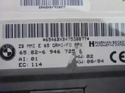 Pezzo di ricambio per auto di seconda mano modulo elettronico per bmw serie 7 (e65/e66) 760li riferimenti oem iam 65826946725  