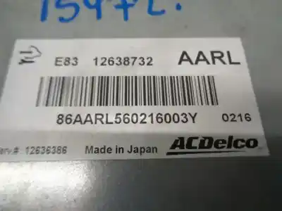 Автозапчасти б/у блок управления двигателем за opel meriva b cosmo ссылки oem iam 12638732  12636386