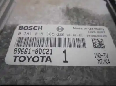 Second-hand car spare part ecu engine control for toyota yaris (ksp9/scp9/nlp9) 1.4 turbodiesel cat oem iam references 896610dc21  0281015385