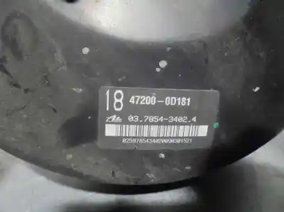 Автозапчастина б/у гальмівний серво для toyota yaris (ksp9/scp9/nlp9) 1.4 turbodiesel cat посилання на oem iam 472000d181  03785434024