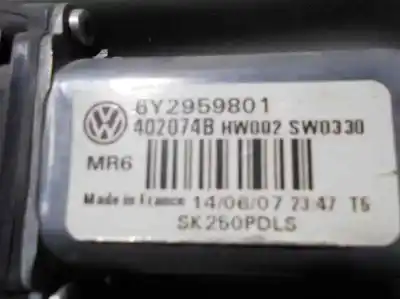 Автозапчастина б/у регулятор склона задній лівий для skoda fabia (5j2 ) 1.9 tdi dpf посилання на oem iam 6y09559811  