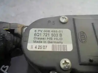 Автозапчастина б/у педальний потенціометр для skoda fabia (5j2 ) 1.9 tdi dpf посилання на oem iam 6q1721503b  6pv00849501