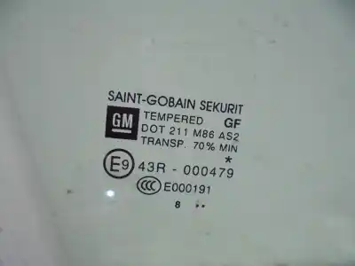 Second-hand car spare part front right glass window for opel corsa e (x15) 1.4 (08 68) oem iam references  dot211m86as2 43r-000479