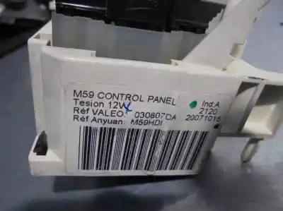 Second-hand car spare part heating / air conditioning control panel for citroen berlingo xtr 1.6 hdi 92 oem iam references 030807da  030807da