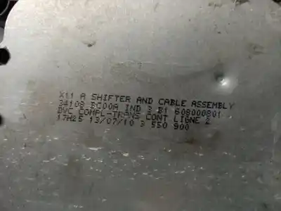 Second-hand car spare part gear lever for nissan note (e11e) visia oem iam references 34108bc00a  