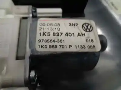 Автозапчастина б/у регулятор вікна передній лівий для volkswagen jetta (1k2) 1.4 16v tsi посилання на oem iam 1k5837401ah  