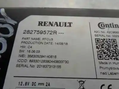 Автозапчастина б/у електронний модуль для renault scenic iv grand limited посилання на oem iam 282759572r  