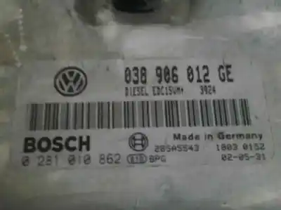 Second-hand car spare part ecu engine control for skoda fabia (6y2/6y3) 1.9 sdi cat (asy) oem iam references 03896012ge  0281010862