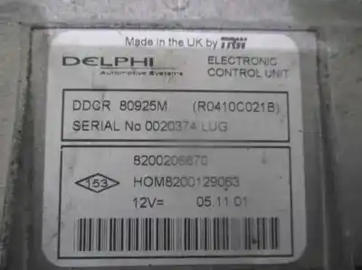 Second-hand car spare part ecu engine control for renault clio ii fase ii (b/cb0) 1.5 dci diesel oem iam references 8200206670  