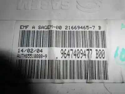 Pezzo di ricambio per auto di seconda mano display multifunzione per citroen c2 (jm_) 1.4 hdi riferimenti oem iam 9647409477  216694657b