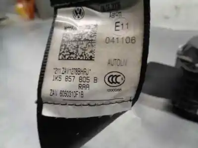 Peça sobressalente para automóvel em segunda mão cinto de segurança traseiro esquerdo por volkswagen jetta (1k2) 1.4 16v tsi referências oem iam 1k5857806b  