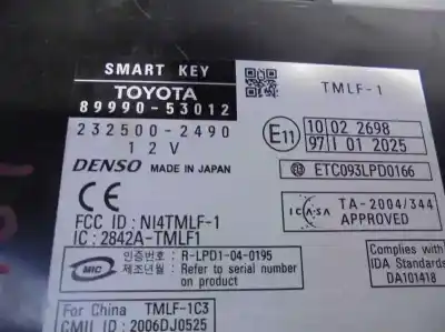 Peça sobressalente para automóvel em segunda mão módulo eletrônico por lexus is 200 (ds2/is2) d-cat referências oem iam 8999053012  2325002490
