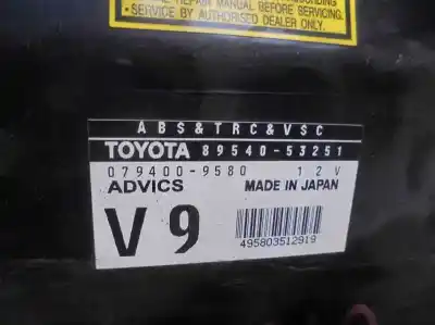 Автозапчастина б/у блок управління abs для lexus is 200 (ds2/is2) d-cat посилання на oem iam 8954053251  0794009580